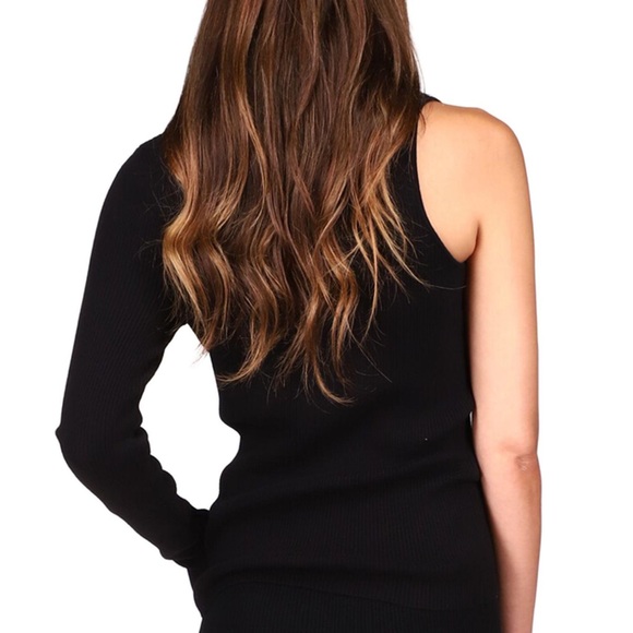 ‼️$5 SALE‼️ MICHAEL KORS One Sleeve V Neck Ribbed Sweater - Picture 2 of 8